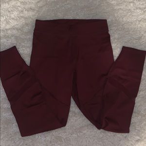 Maroon Fabletics leggings
